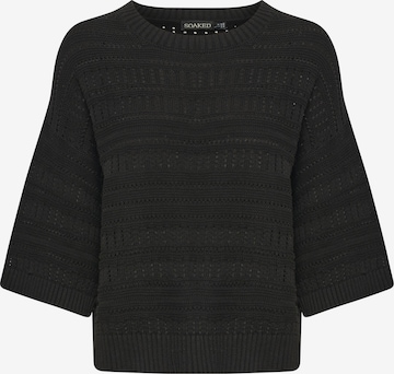 SOAKED IN LUXURY Sweater 'Rava' in Black: front