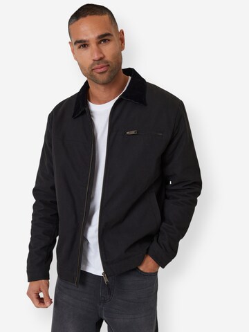 Threadbare Freizeitjacke 'Lintel' in Schwarz: Vorderseite