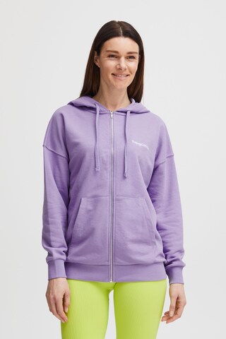 The Jogg Concept - Sudadera con cremallera 'Safine' en lila: frente