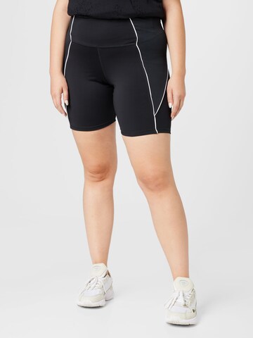 Skinny Pantaloni sportivi di Reebok in nero: frontale