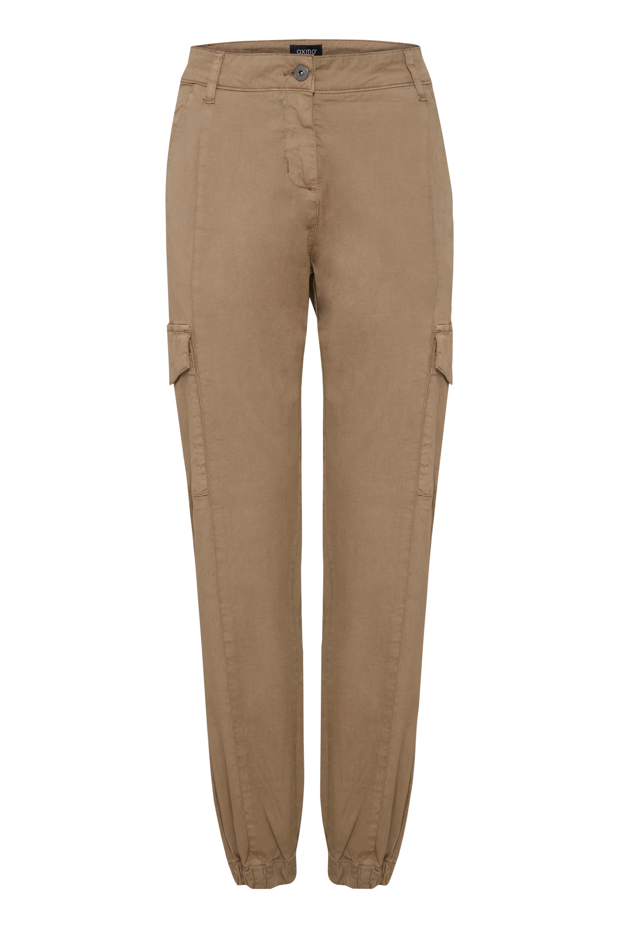 Oxmo Cargobroek in Beige: voorkant