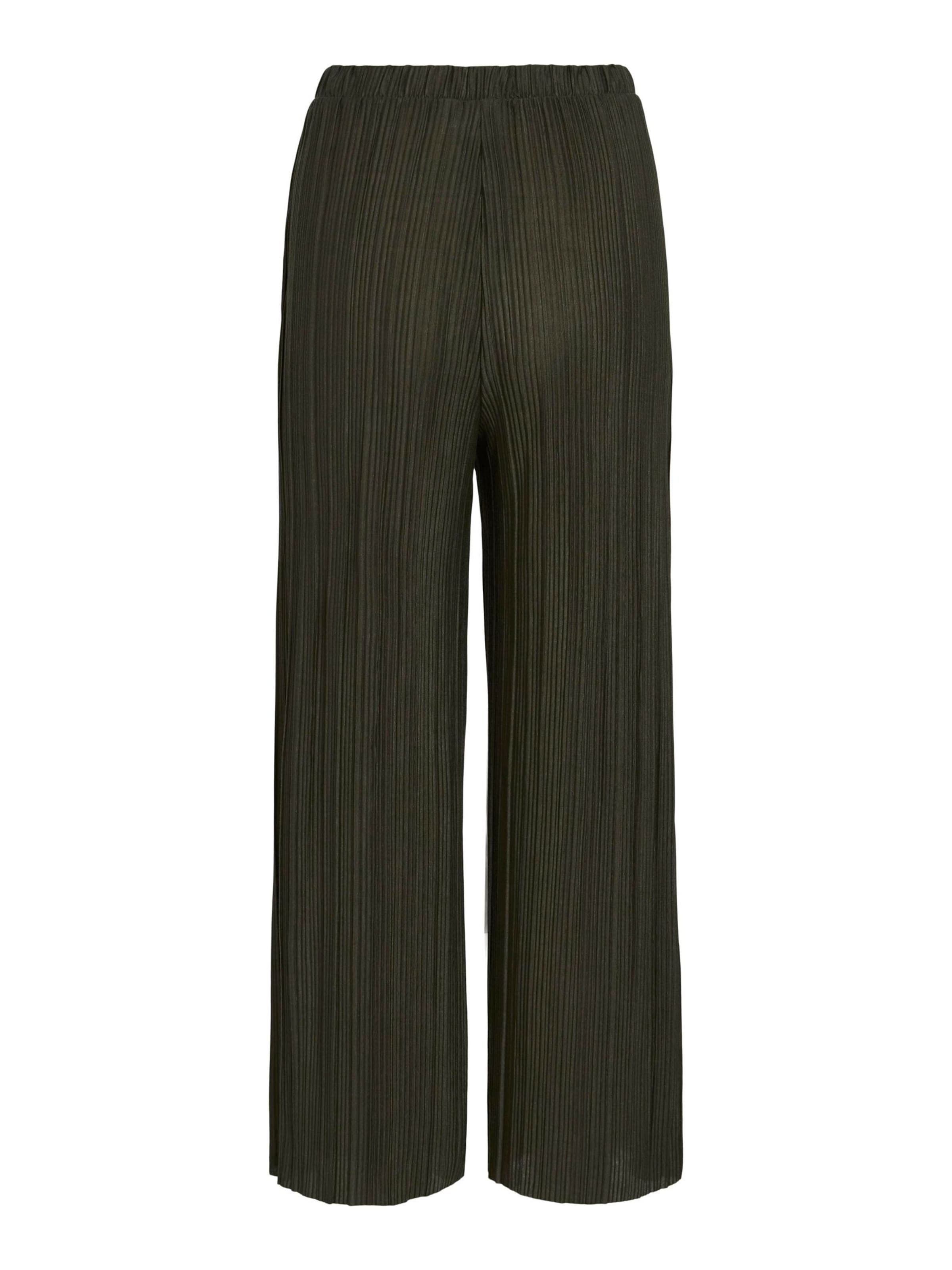 VILA Zvonové kalhoty Kalhoty 'VIPlisa' – zelená