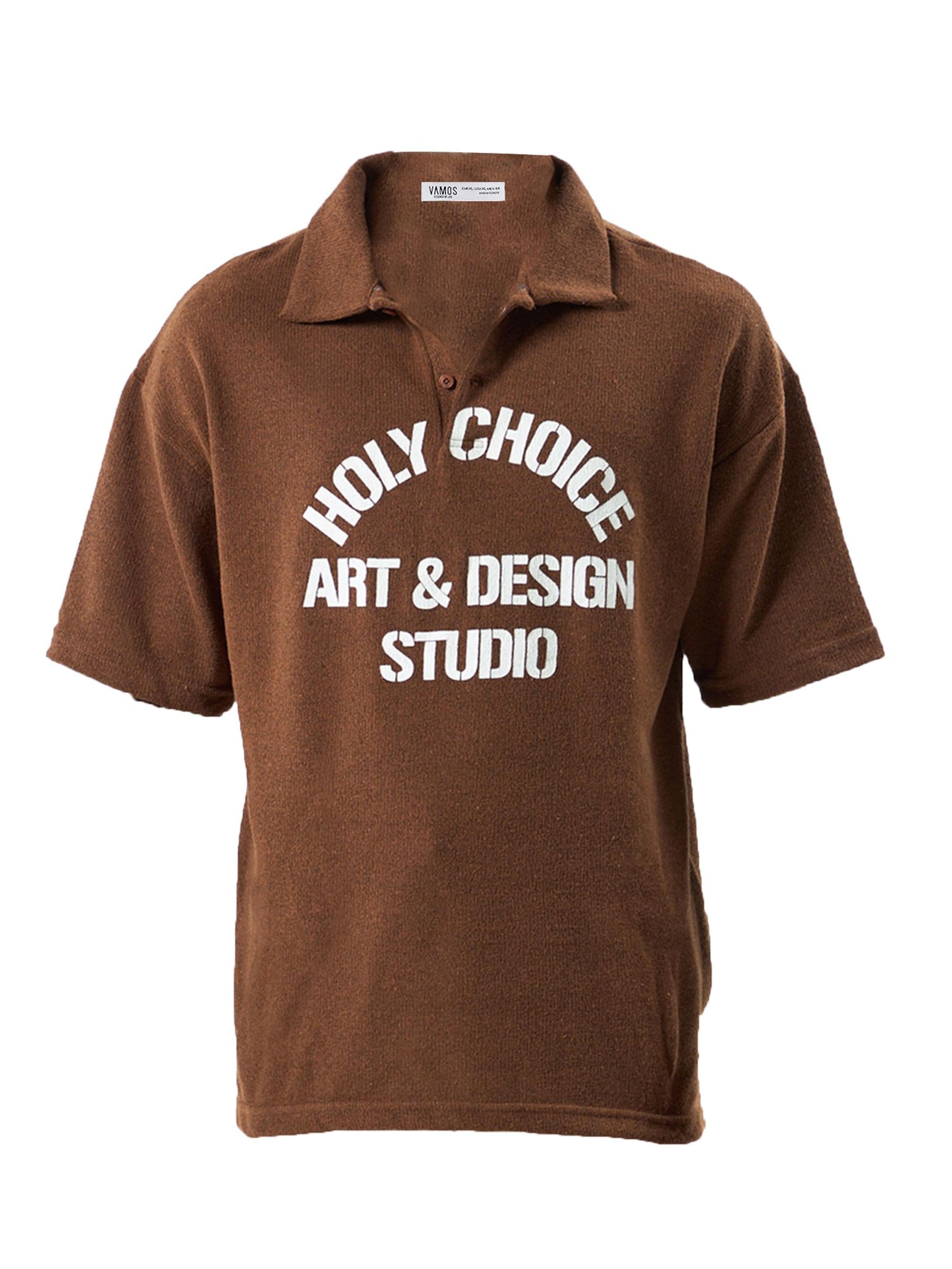 T-Shirt VAMOS CLO en marron : devant