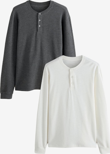 Marškinėliai iš Next, spalva – margai pilka / balta, Prekių apžvalga