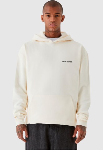 9N1M SENSE Sweatshirt 'Blazing Horizon Palm' in Wit: voorkant