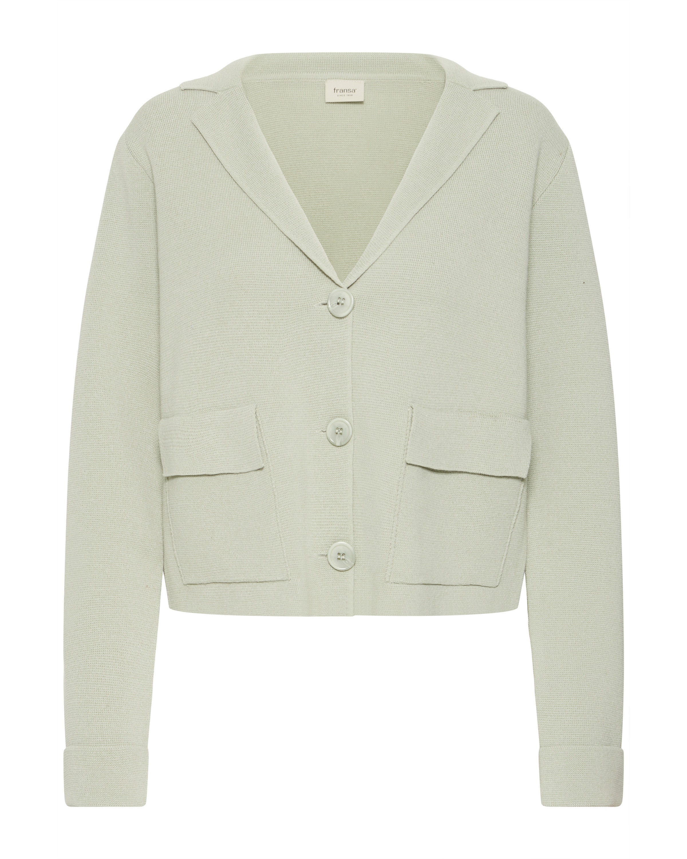 Fransa Knit cardigan 'FRITA CAR' in Green: front