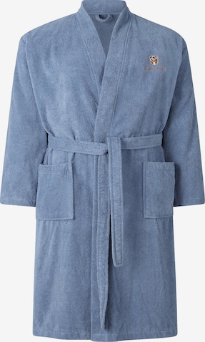 Charles Colby Long Bathrobe in Blue: front