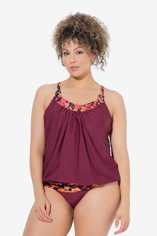 Ulla Popken Bustier Tankini värissä punainen: etupuoli