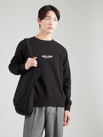 Felpa 'JWHVESTERBRO' di JACK & JONES in nero: frontale
