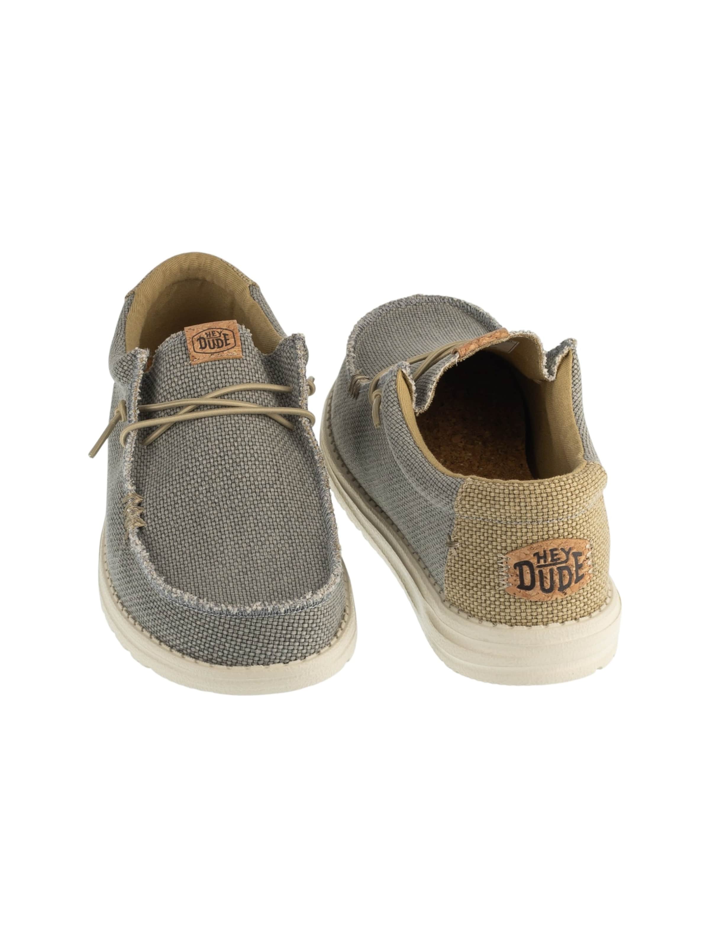 HEY DUDE Mocassins 'Hey Dude Wally Braided' in Grijs