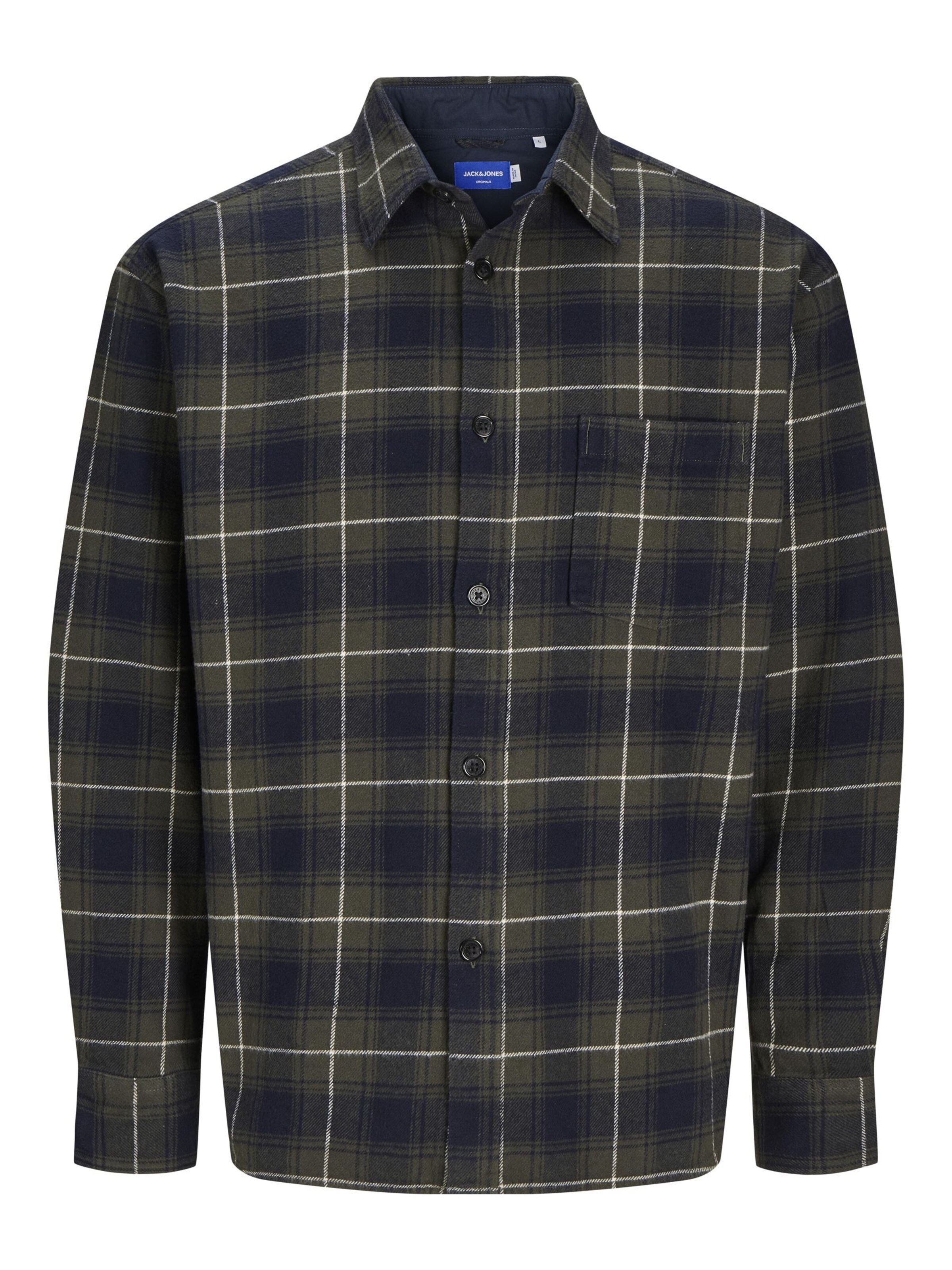 JACK & JONES Regular fit Overhemd in Blauw: voorkant