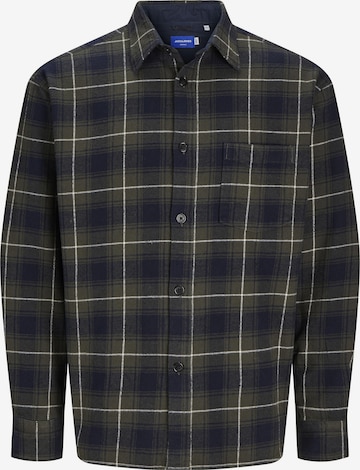 JACK & JONES Button Up Shirt in Blue: front
