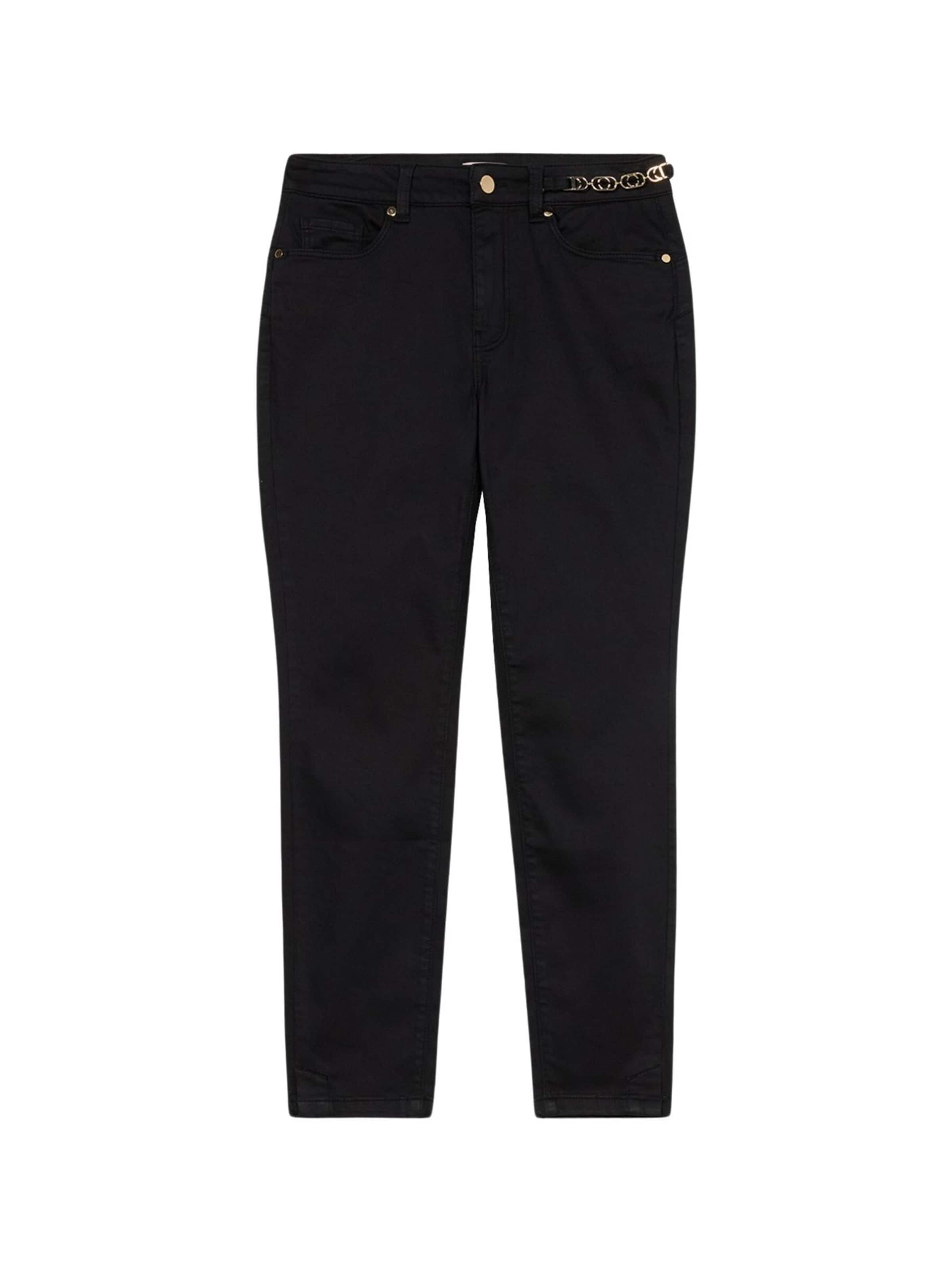 Skinny Pantalon oltre en noir : devant