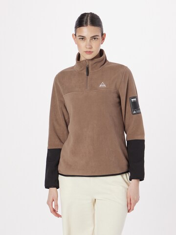 SOS Sweater 'Laax' in Brown: front