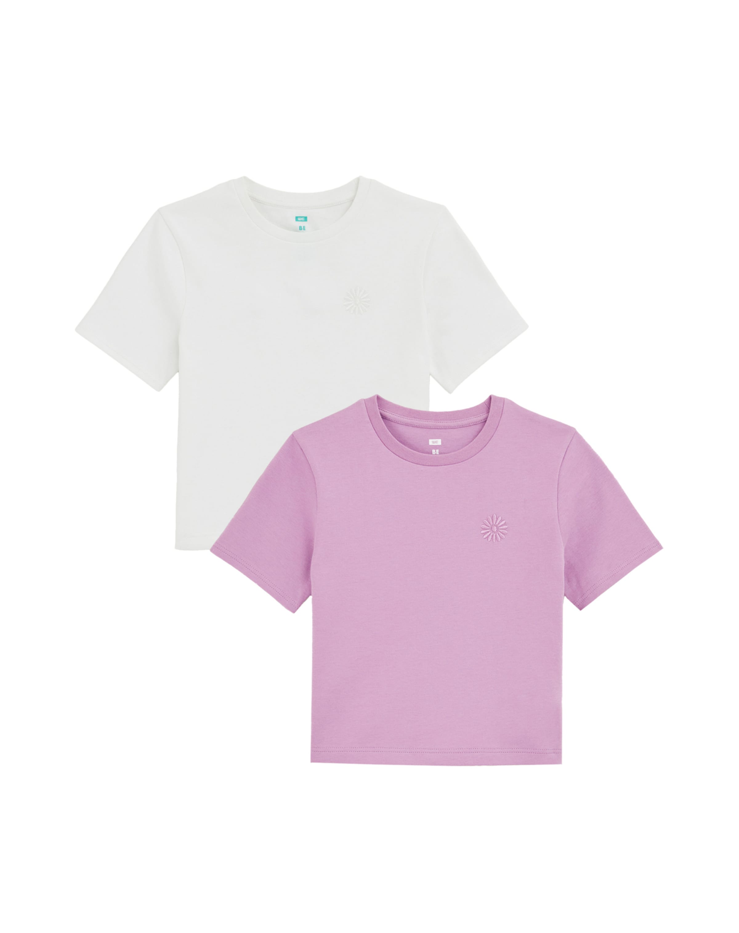 T-Shirt WE Fashion en violet : devant