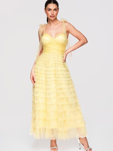 Ombre Kleid‌ in Gelb: Vorderseite