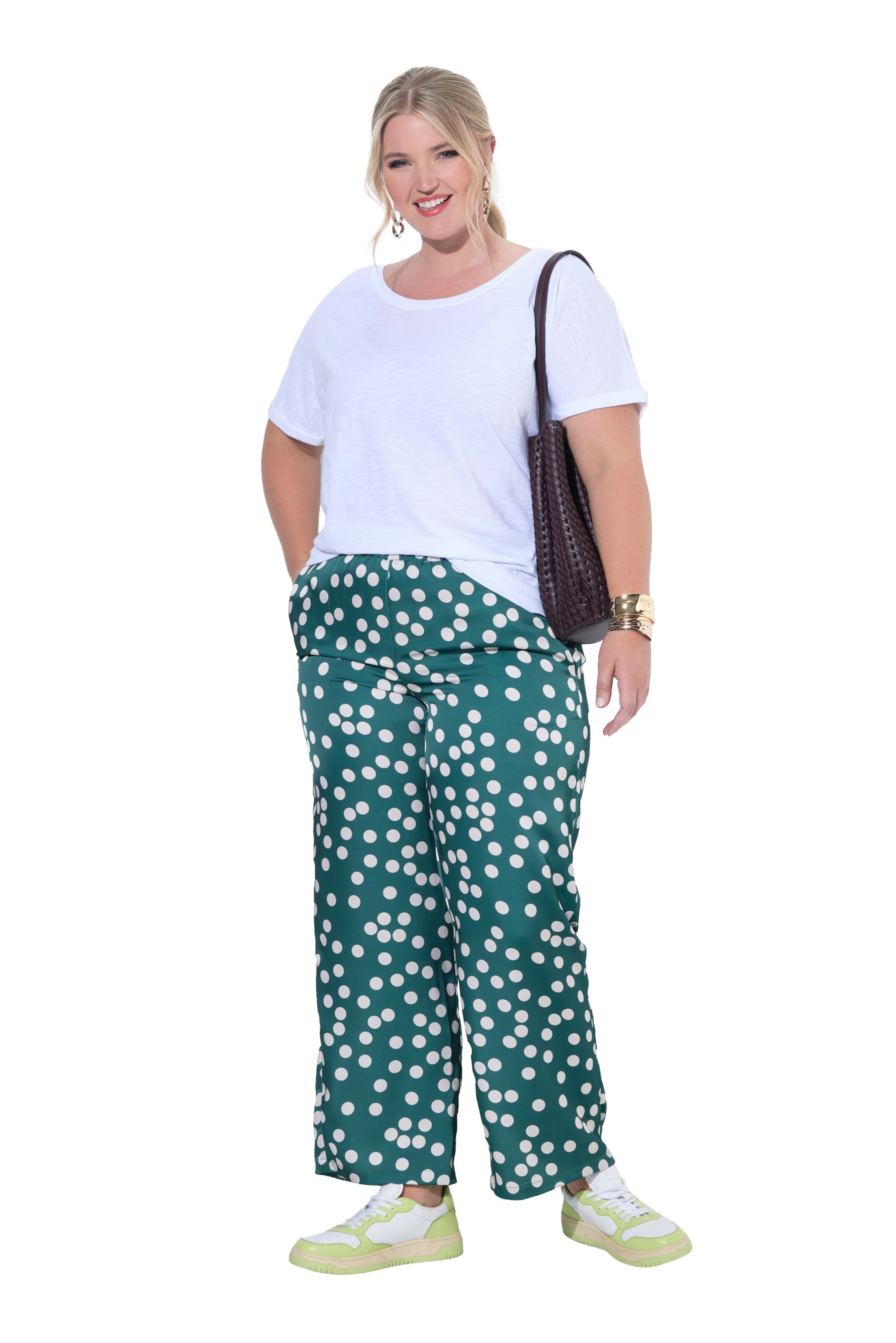 MIAMODA Regular Trousers in Green