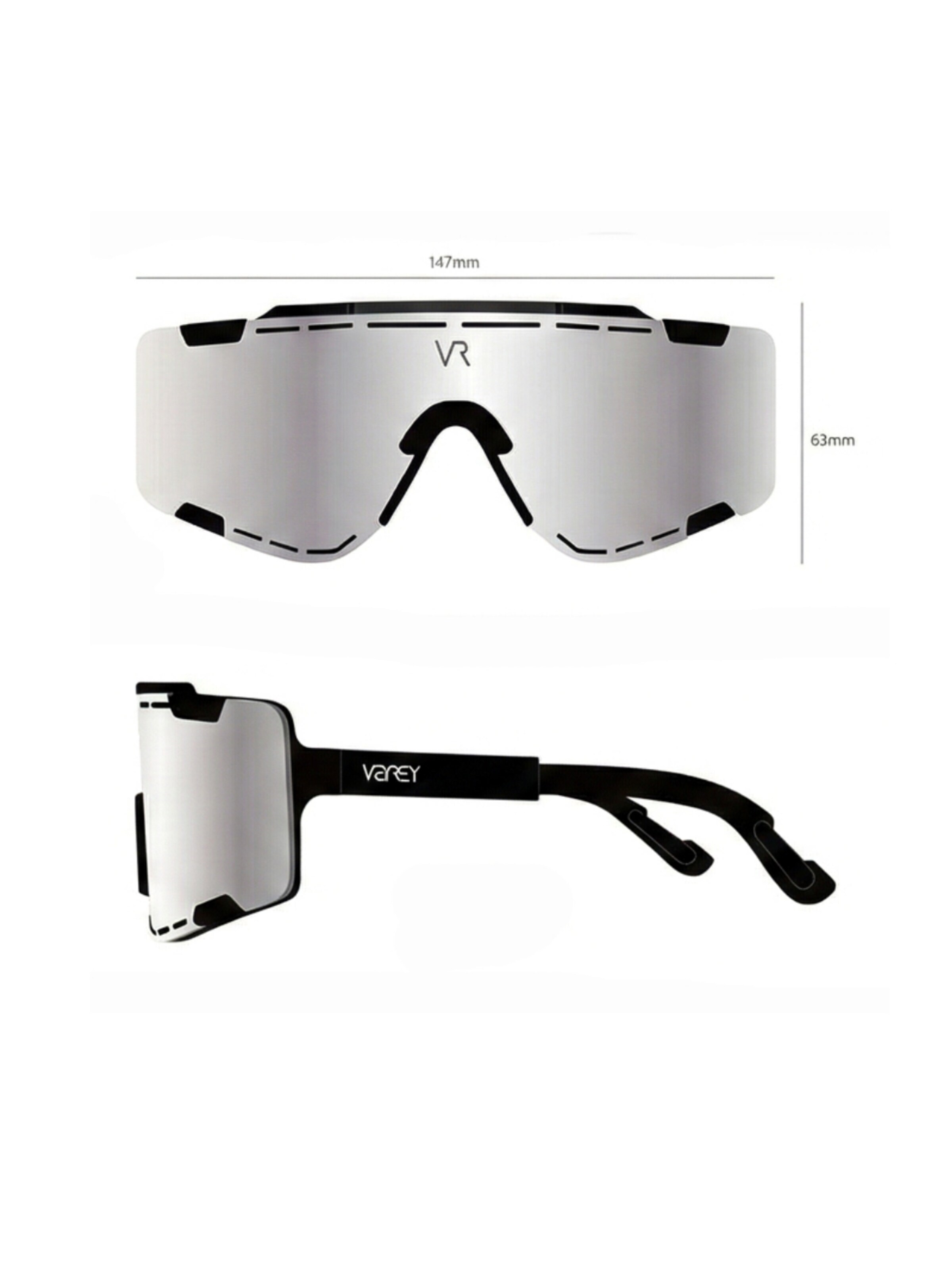 Lunettes de soleil sport VEYREY en blanc