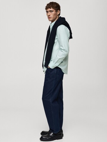 MANGO MAN Regular fit Overhemd in Groen