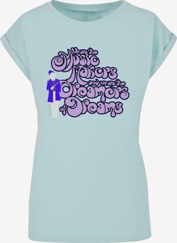 Maglietta 'Willy Wonka - Dreamers' di ABSOLUTE CULT in blu: frontale