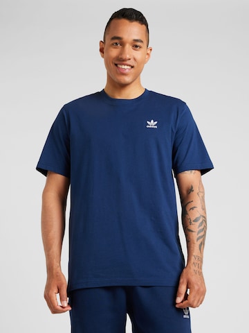 ADIDAS ORIGINALS T-shirt 'Trefoil Essentials' i blå: framsida