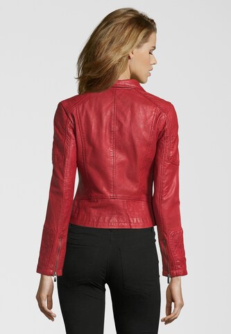 BUFFALO Lederjacke 'BE Happy' in Rot