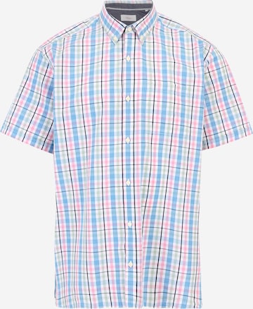 s.Oliver Men Big Sizes Regular fit Button Up Shirt in Blue: front