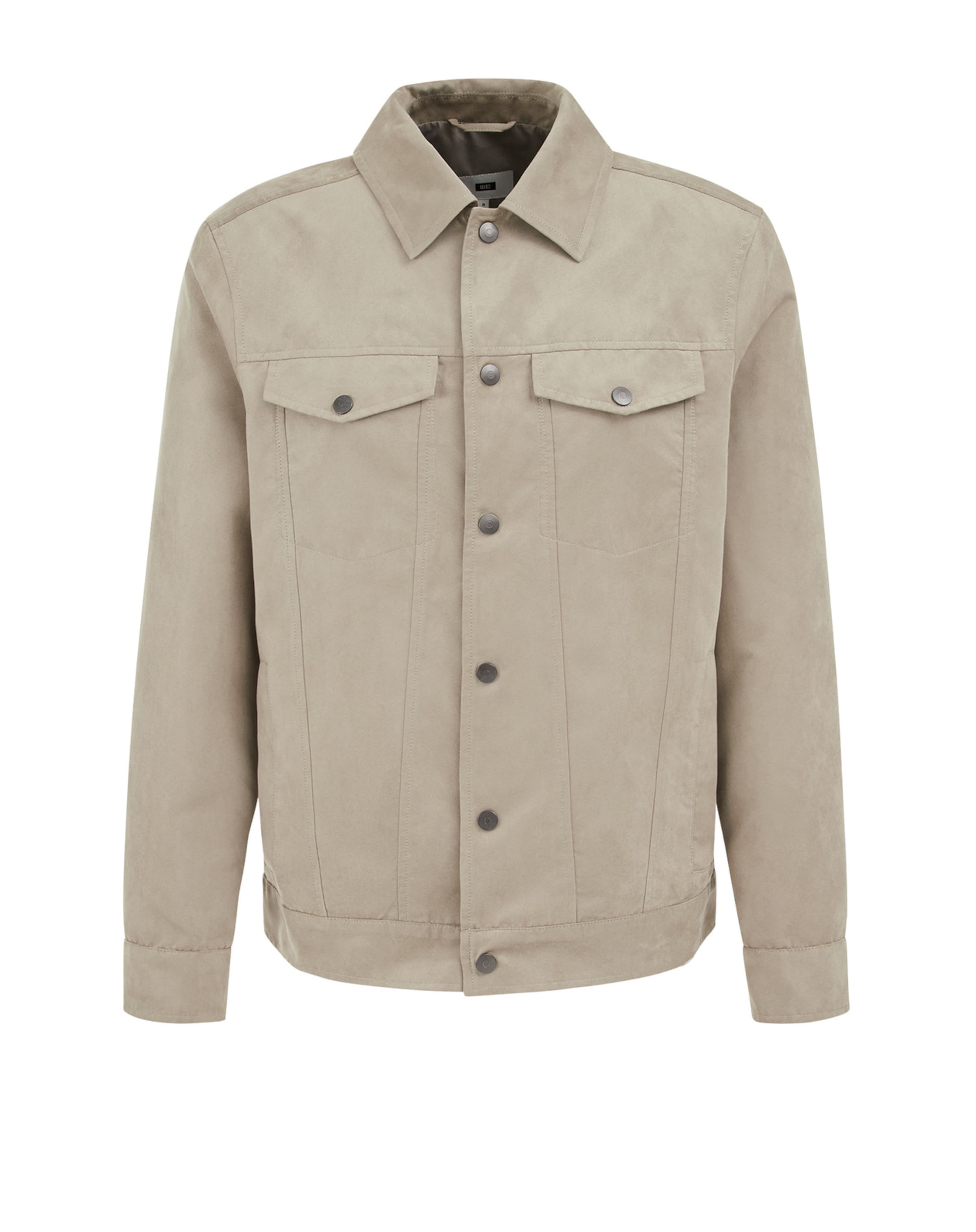 WE Fashion Kevad-sügisjope, värv hall: eest vaates