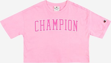 Champion Authentic Athletic Apparel Shirt in Roze: voorkant