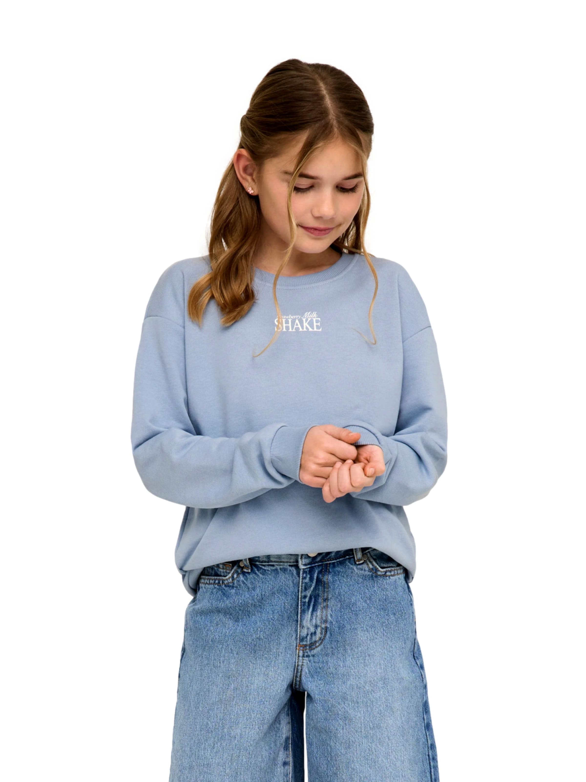 ONLY GIRLS Sweatshirt 'KOGPhilea' in Blue