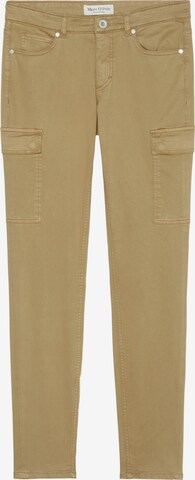 Coupe slim Pantalon cargo 'Lulea' Marc O'Polo en beige : devant