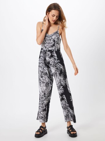 Urban Classics Jumpsuit in Zwart: voorkant
