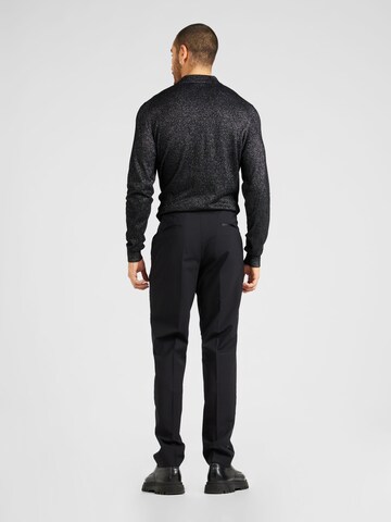 Coupe slim Pantalon à plis 'Genius-Tux-231' BOSS Black en noir