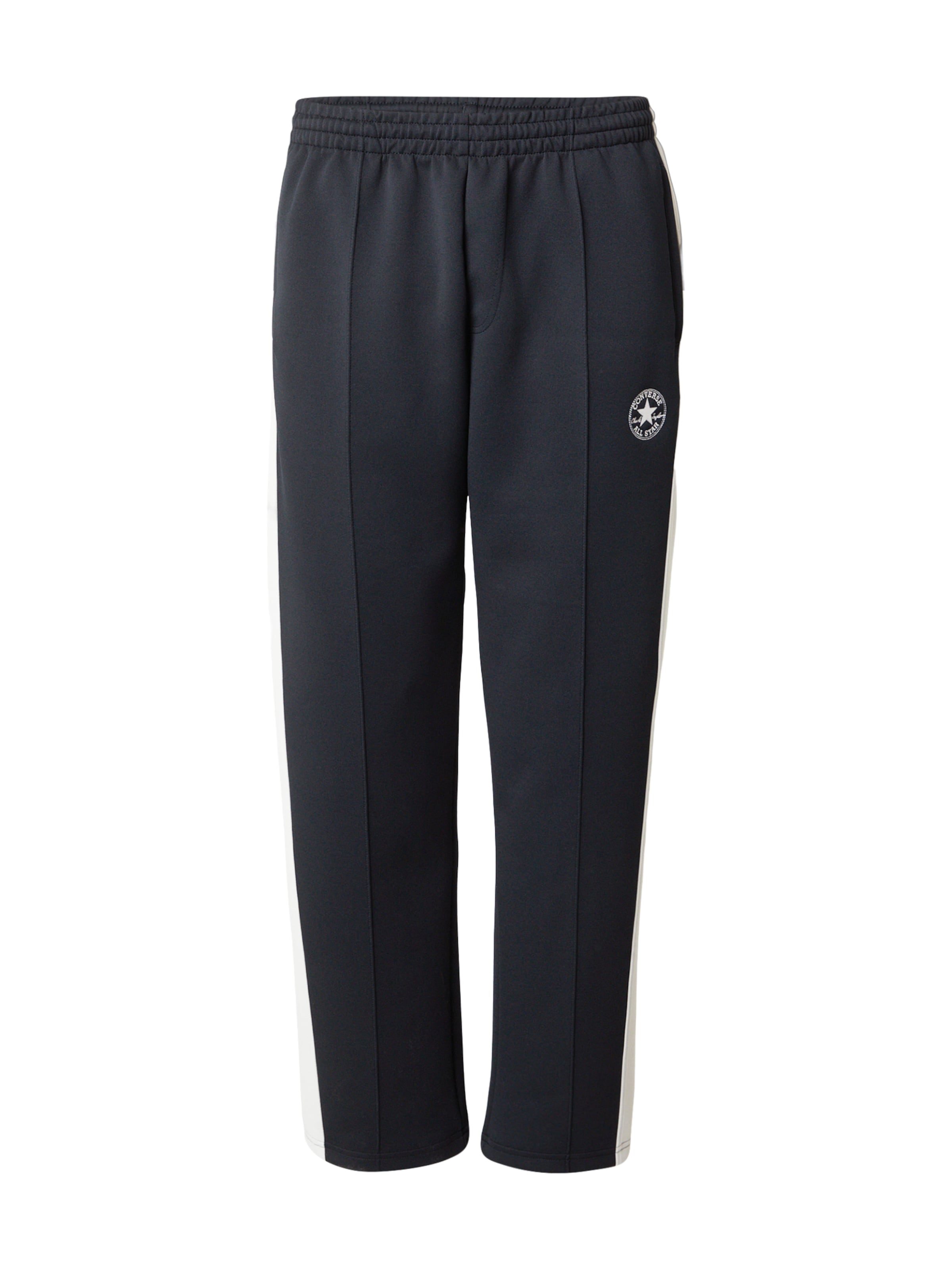 CONVERSE Tapered Trousers in Black: front