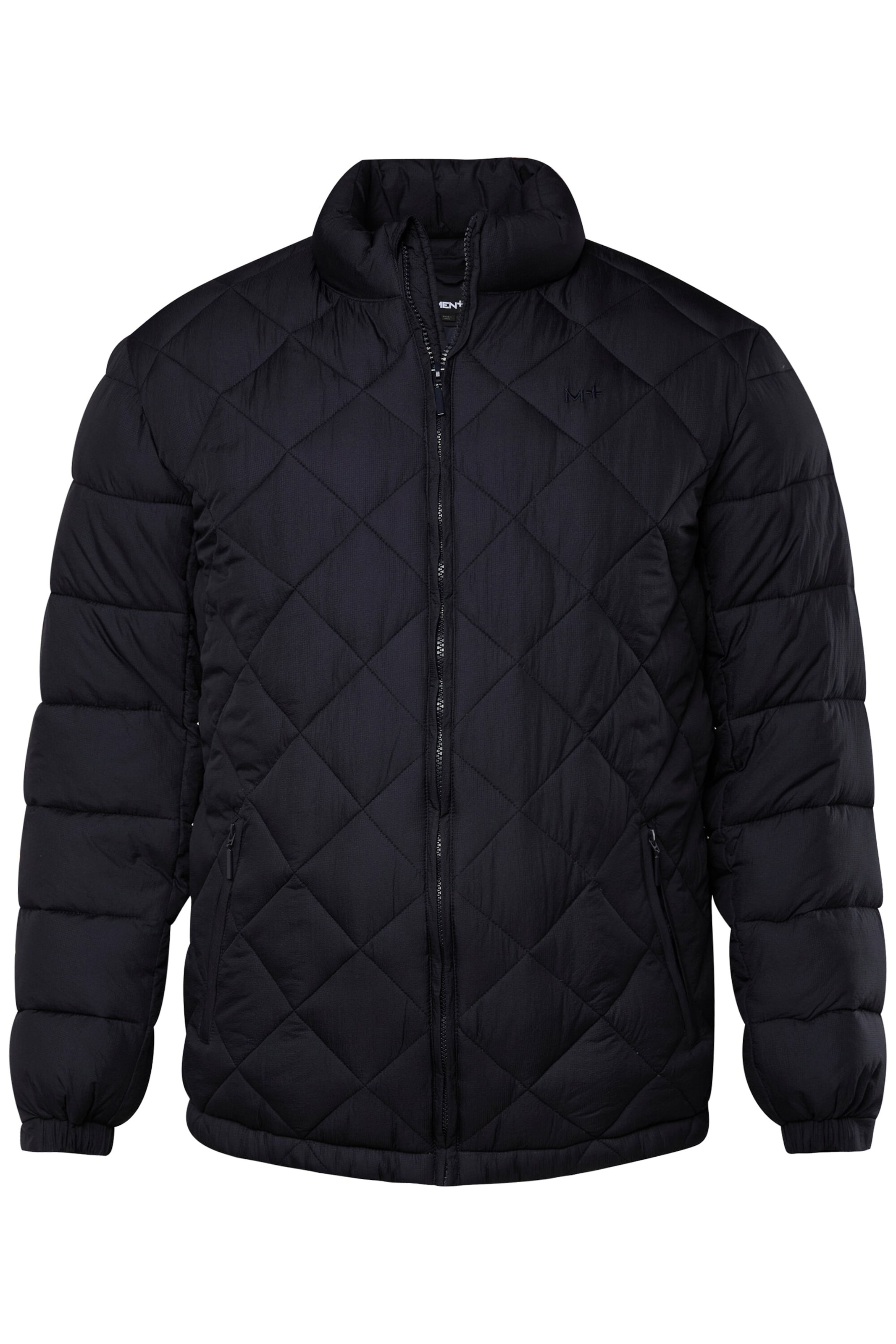 Men Plus Winterjas in Blauw: voorkant