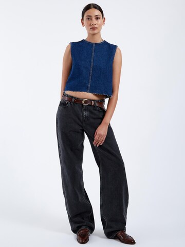 Dr. Denim Top 'Erin' in Blauw