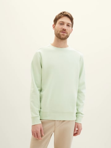 TOM TAILOR - Sweatshirt em verde