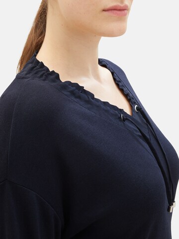 Tom Tailor Women + Shirt in Blauw