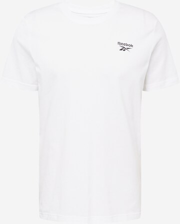 T-Shirt fonctionnel Reebok en blanc : devant