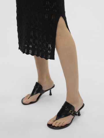 VERO MODA Gebreide jurk in Zwart