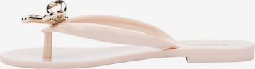 MELISSA T-bar sandals 'Harmonic Iris' in Beige: front