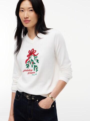 TOMMY HILFIGER Πουλόβερ σε λευκό