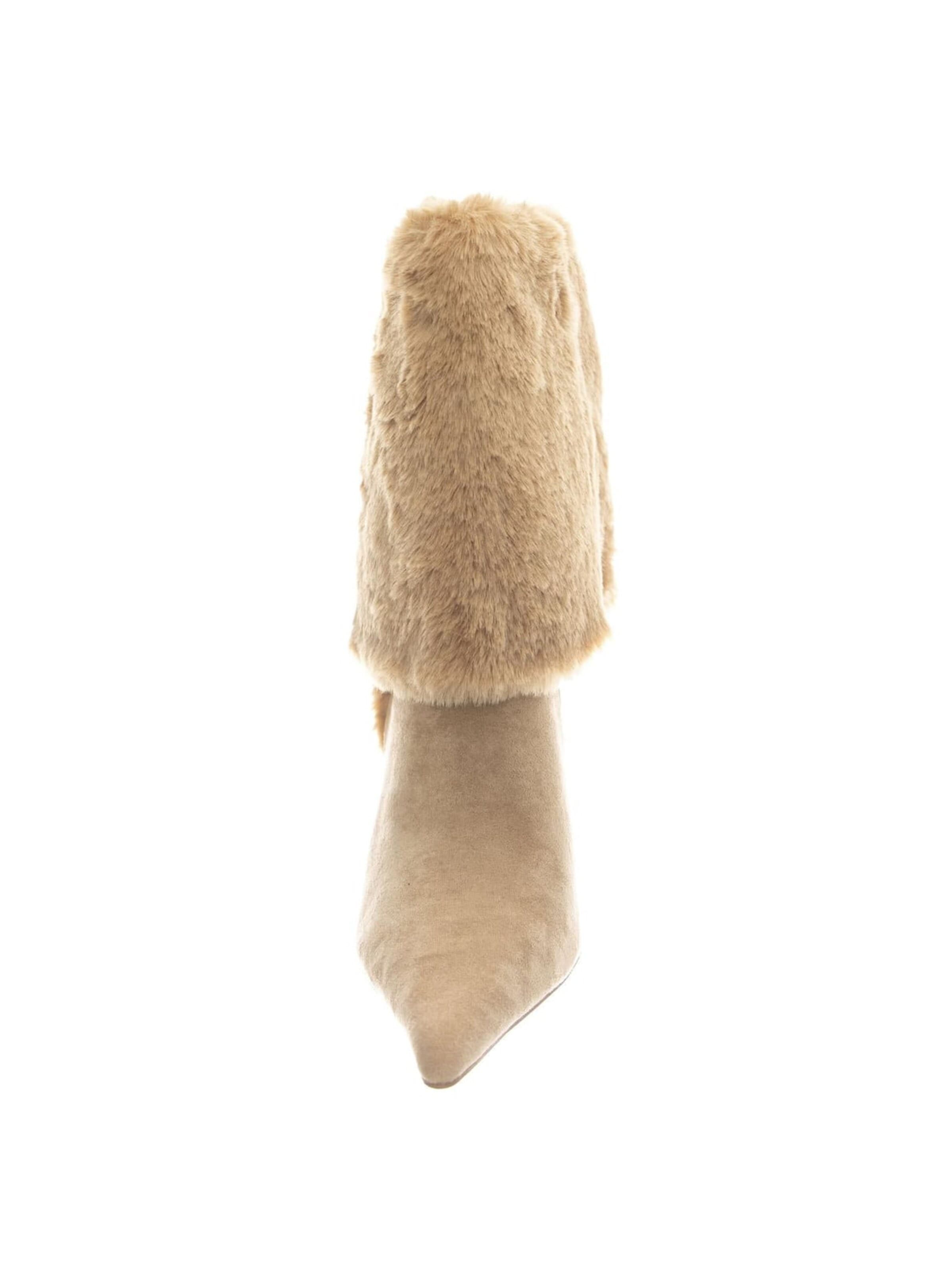 Jeffrey Campbell Kozaki 'FENNEC-F Beige Suede' w kolorze beżowy