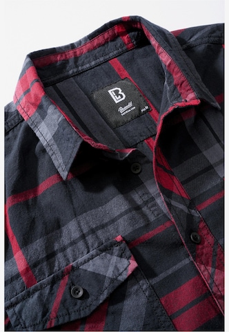 Brandit Regular fit Button Up Shirt 'Roadstar' in Grey