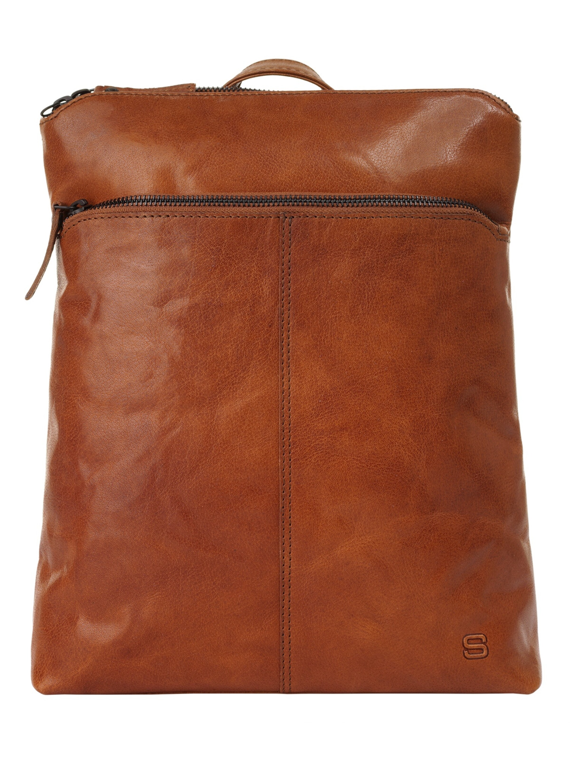 Sac à bandoulière Spikes & Sparrow en marron : devant