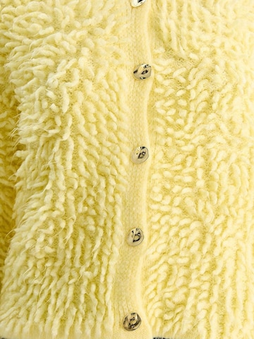 Bianco Lucci - Casaco de malha 'Strickjacken' em amarelo