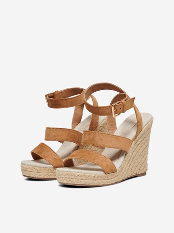 ONLY Strap Sandals 'AMELIA' in Brown