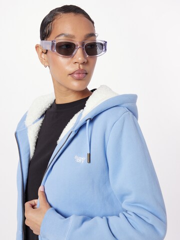 Superdry Sweat jacket 'Essential' in Blue