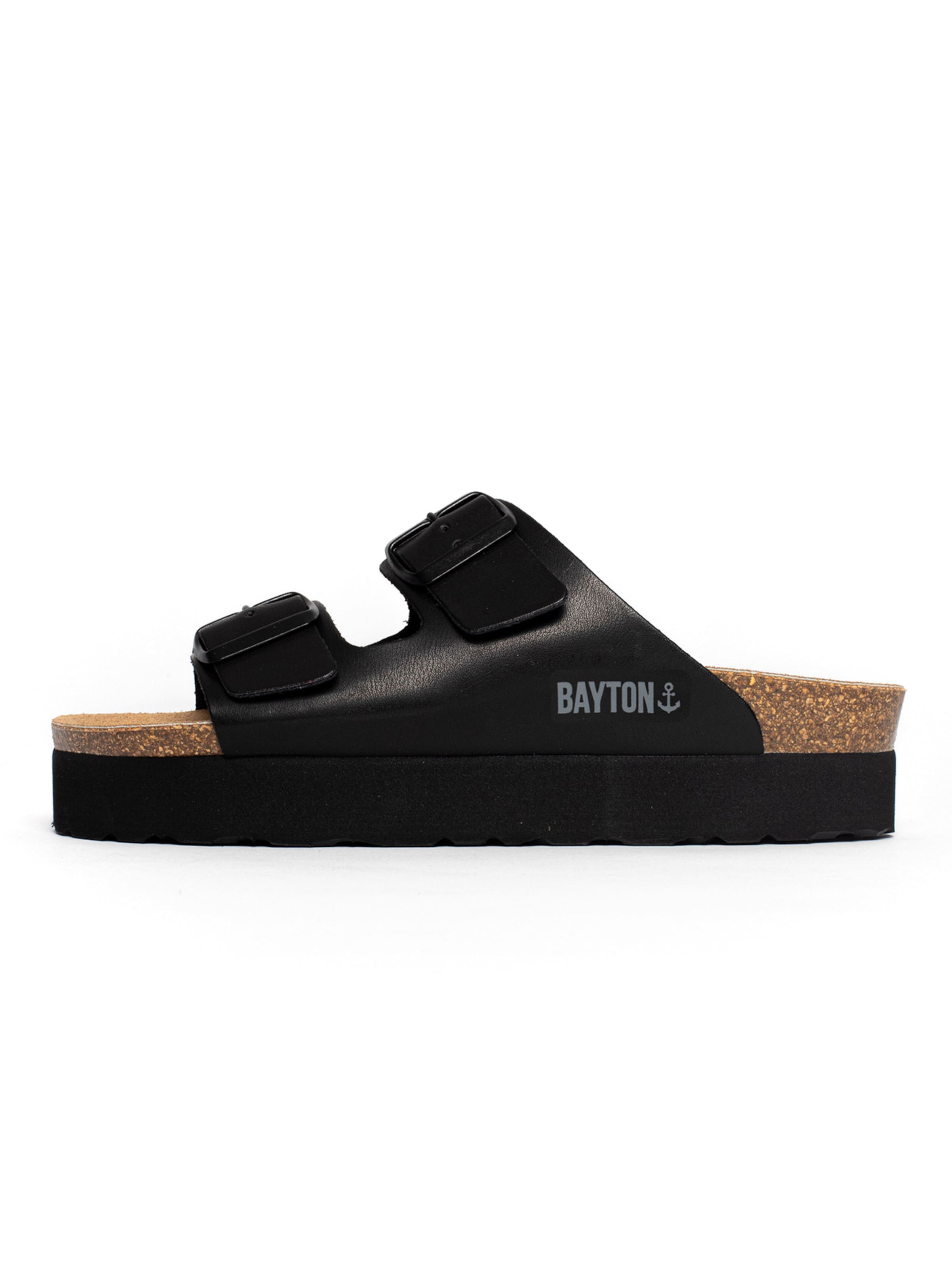 Bayton Papuče 'Japet' - Čierna: predná strana