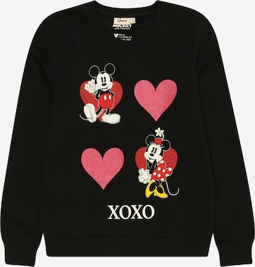 KIDS ONLY Sweatshirt 'MICKEY VALENTINE' in Black: front